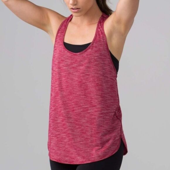 LULULEMON ATHLETICA | 105 Singlet Racerback Tank Top Cranberry Women’s Size 4 - Picture 1 of 9